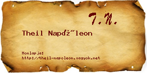 Theil Napóleon névjegykártya